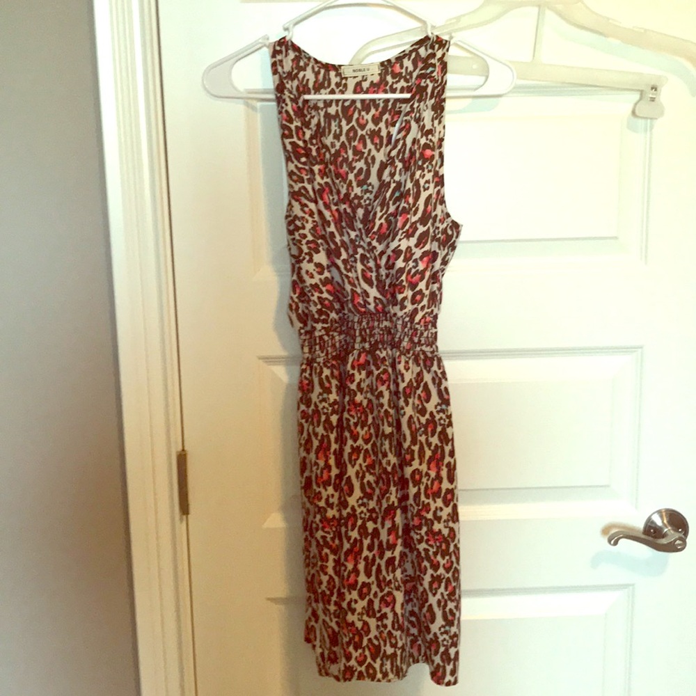 Leapord print colorful dress